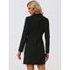 thumbnail image 4 of Vestido Informal para Mujer con Solapa Vestido de Trabajo de Oficina Negro XL, 4 of 6