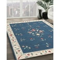 thumbnail image 3 of Ahgly Company Machine Washable Indoor Round Contemporary Dark Goldray Area Rugs, 10' Round, 3 of 7