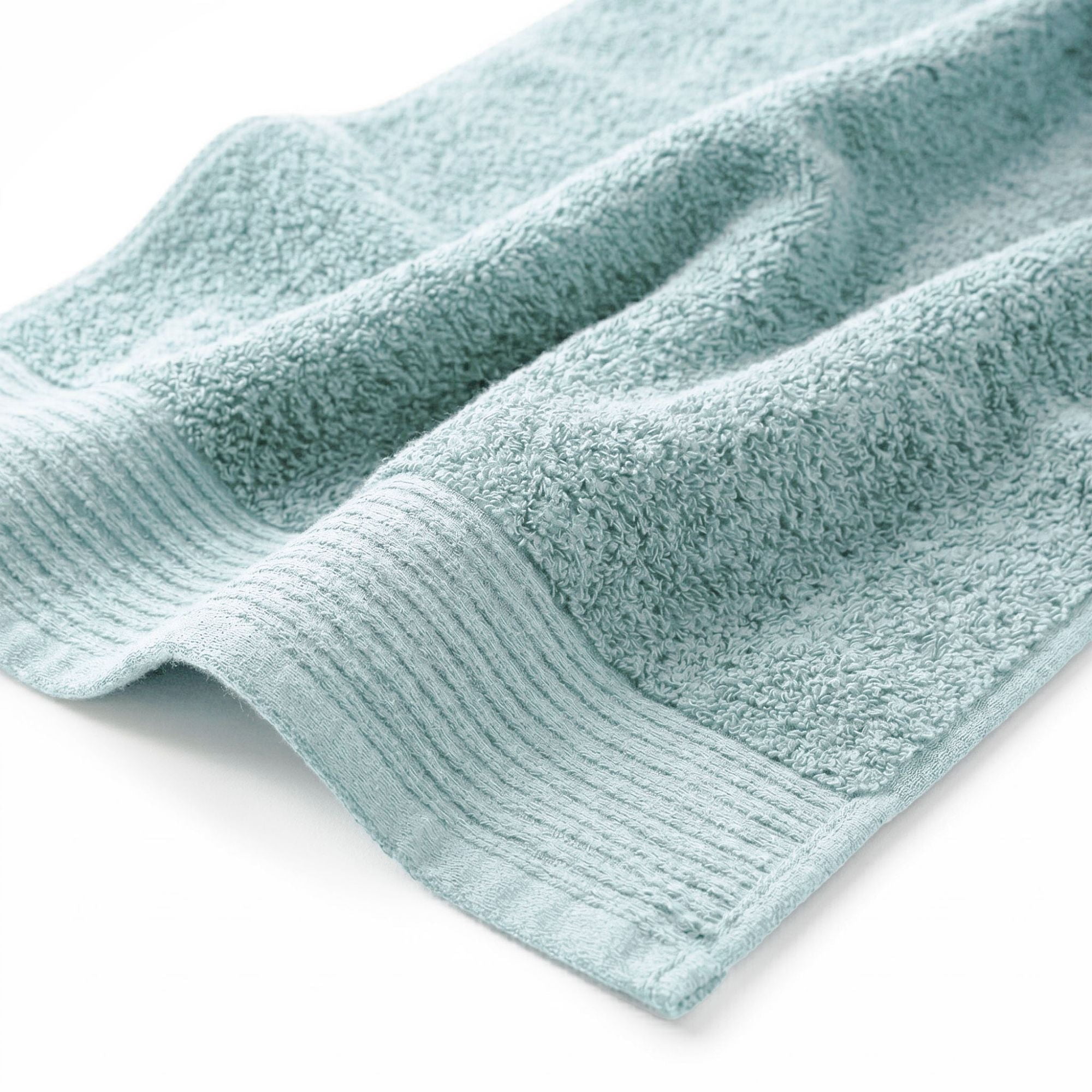 Superior Marble and Solid Jacquard Oversized Cotton Bath Sheets, 2-Pack, Cyan