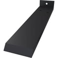 thumbnail image 3 of Ekena Millwork 2 1/2"W x 12"D x 1 1/2"H Hidden Floating Steel Heavy Duty Bracket w/ Flange, Powder Coated Black, 3 of 10