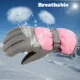 thumbnail image 6 of CZHQWE Kids Winter Gloves Kids Snow Gloves Toddler Mittens Kids 1 Pairs Fleece Gloves Winter Warm 10-16 Year, 6 of 7