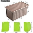 thumbnail image 3 of Donepart  1 lb Pullman Loaf Pan with Lid, Premium Non-Stick Sandwich Bread Loaf Pan with Lid, Bread Pan for Baking Bread, Gold, 3 of 7