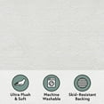thumbnail image 3 of Better Homes & Gardens Ultra Soft Polyester Bath Rug, 20"x34", Arctic White, 3 of 7