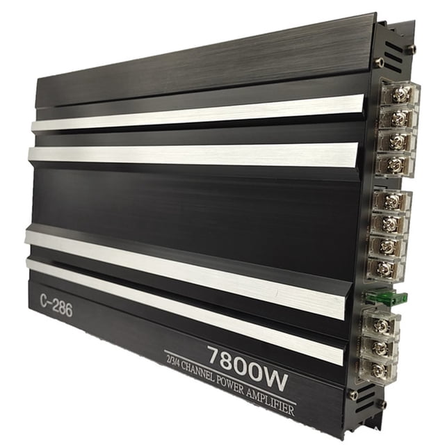 Car Audio Amplifier 7800W 4-Channel Car Audio Amplifier 12V Digital Stereo Surround Passive Subwoofer