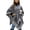Gray Blocking, variant on Shawl Wraps for Women Reversible Open Front Ruana Poncho Soft Cozy Cardigan for Fall and Winter