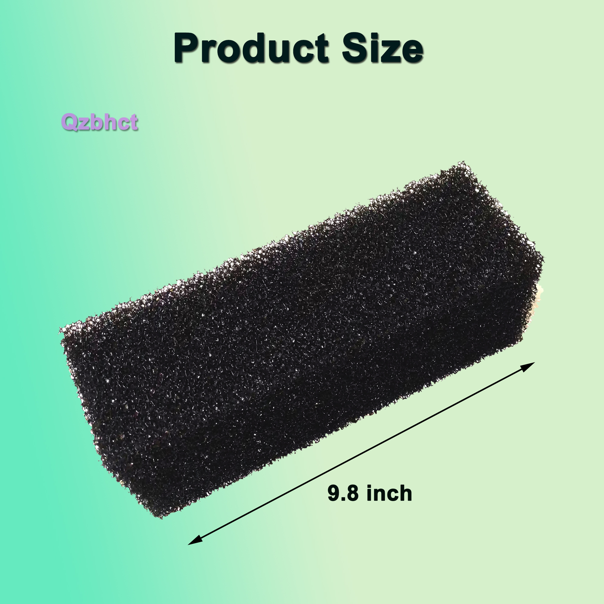 Qzbhct 2 X-Large Round Foam Filter 2 Black Sponges for Aquaclear 110 Pre-Filter Aquarium, Freshwater, 4 Pack