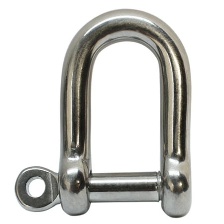 5 PCS 5/16'' Chain D type Rigging Bow Shackle Anchor for Boat Stainless Steel