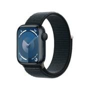 Apple Watch Series 9 [GPS 41mm] Smartwatch with Midnight Aluminum Case and Midnight Sport Loop. Fitness Tracker, ECG Apps, Always-On Retina Display, Water Resistant