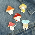 thumbnail image 2 of K-KED Cute Humanoid Elf Mushroom Enamel Lapel Pins Cartoon Brooches Badges Pins Gifts#-4, 2 of 9