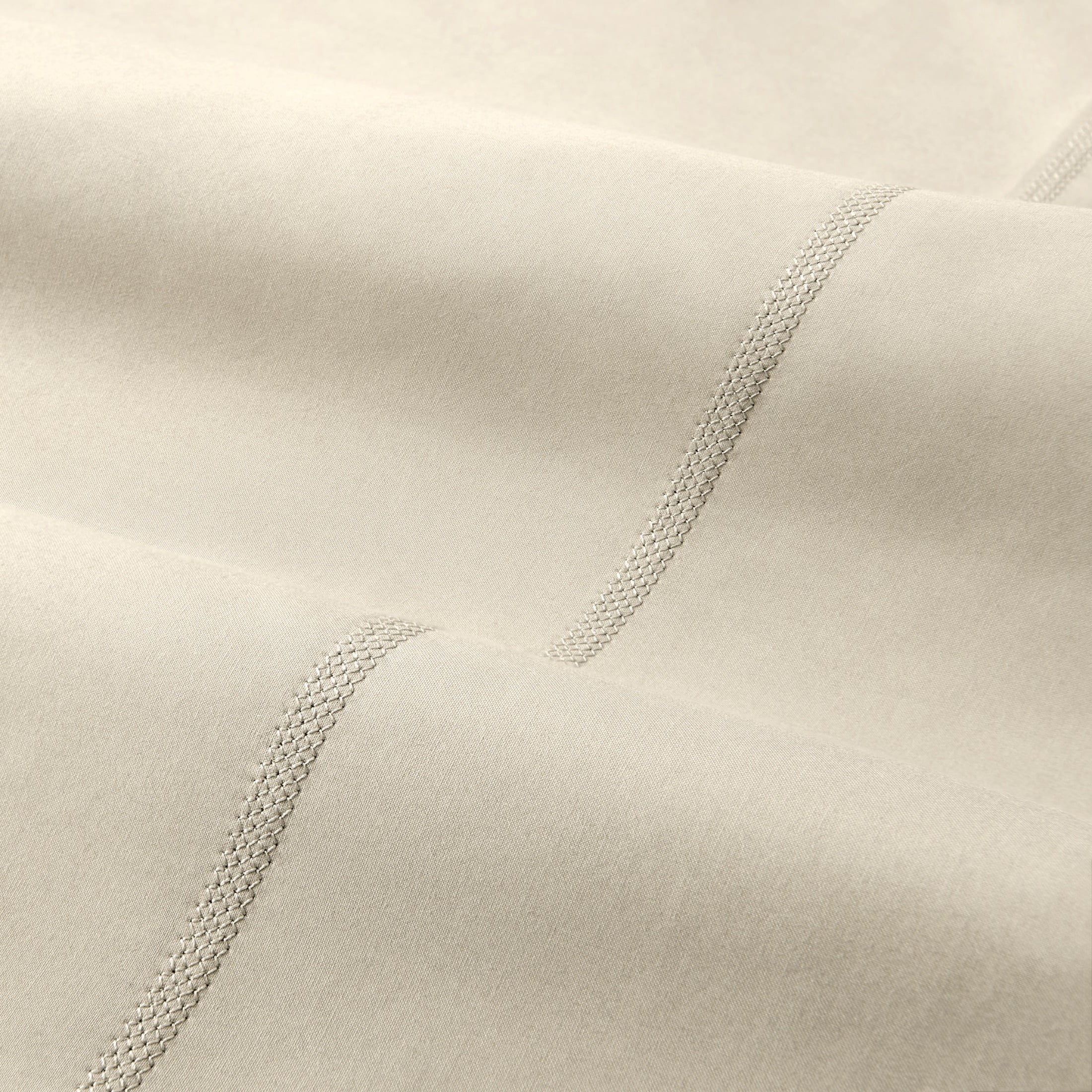 Wamsutta 1846 4-Piece 400 Thread Count Oatmeal Egyptian Giza Cotton Percale Bed Sheets, Queen-Deep Pocket