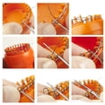 thumbnail image 2 of Wire Crochet Loom Orange Ergonomic Design Auto Release Safe Durable Wire Crochet Knitter for Hat Scarf Socks,Knitting Versatile Little Loom Set for Children Beginners, 2 of 9