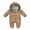 Brown, variant on XMMSWDLA Baby Outerwear Baby Boys Girls Autumn Winter Infant Toddler Baby Long Sleeve Print Plush Hooded Clothes