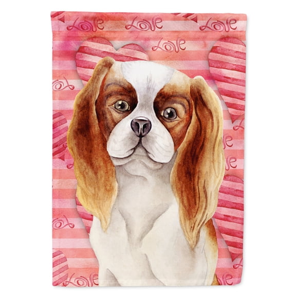 Cavalier Spaniel Love Garden Flag