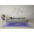 thumbnail image 3 of Ahgly Company Indoor Rectangle Persian Blue Traditional Area Rugs, 2' x 5', 3 of 4