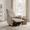 Brown, variant on Leumius Swivel Recliner Chair,270° Swivel Rocker Chair for Adults,Small Rocking Recliner for Small Spaces, Upholstered Fabric Glider Recliner Nursery,Living Room Chair,Theater SeatingBeige