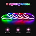 thumbnail image 2 of LED Dog Collar, Light Up Dog Collar Lights USB Rechargeable, Adjustable Comfortable Soft Mesh Safety Collar for Small, Medium, Large Dogs(Large, Neon Green), 2 of 7