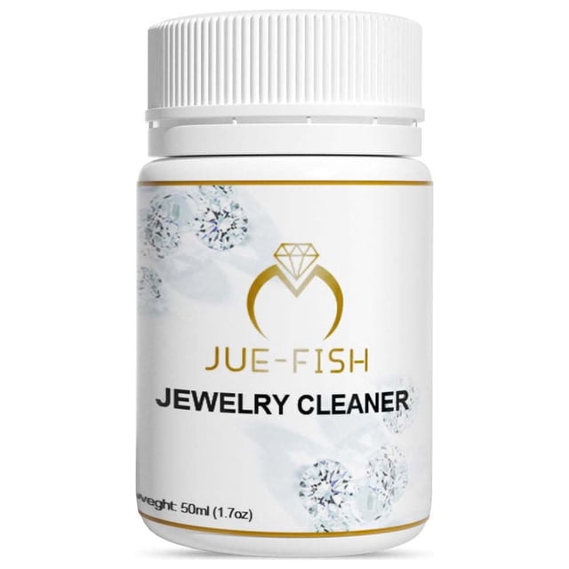Gem & Jewelry Cleaner Concentrate, Professional Ultrasonic Jewelry Cleaner for Use in All Ultrasonic Cleaner, Portable Jewelry Cleaner Solution for Silver, Diamond, Rings, Gold and Glasses 50ml