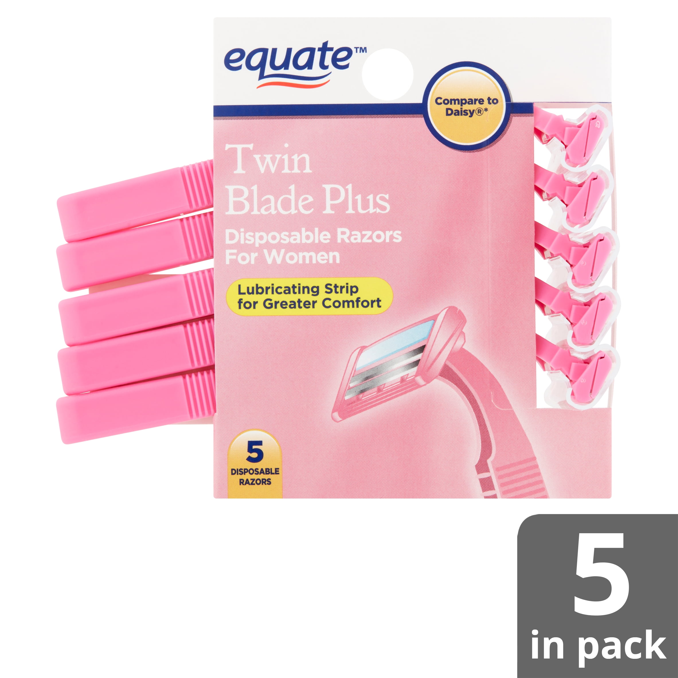 2 Packs 20 Ct Women's Razors Disposable Twin Blade Hair Removal