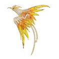 thumbnail image 2 of SmartBy Colorful Rhinestone Phoenix Brooch Handmade Enamel Lapel Pin Chinese Style Bird Animal Shape Badge Costume Hat Bag Decoration Accessories, 2 of 7