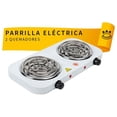 thumbnail image 4 of Parrilla eléctrica Iusa Modelo IU-2E2000 2 quemador espiral blanco, 4 of 7