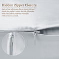thumbnail image 4 of REGALWOVEN Silk Pillowcase Queen Silk Pillow Cover for Hair and Skin with Zipper Closure, Silver Gray 20" x 30", 4 of 8