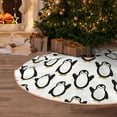thumbnail image 5 of Fotbe Lovely Penguin Pattern Christmas Tree Skirt, Tree Skirts Plush Christmas Decorations, Christmas Tree Skirts Xmas Decorations Holiday Party Decor-48", 5 of 6