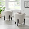 thumbnail image 2 of NPD Furniture Murphy Fabric Storage Ottoman in Horizon Gray, 2 of 4