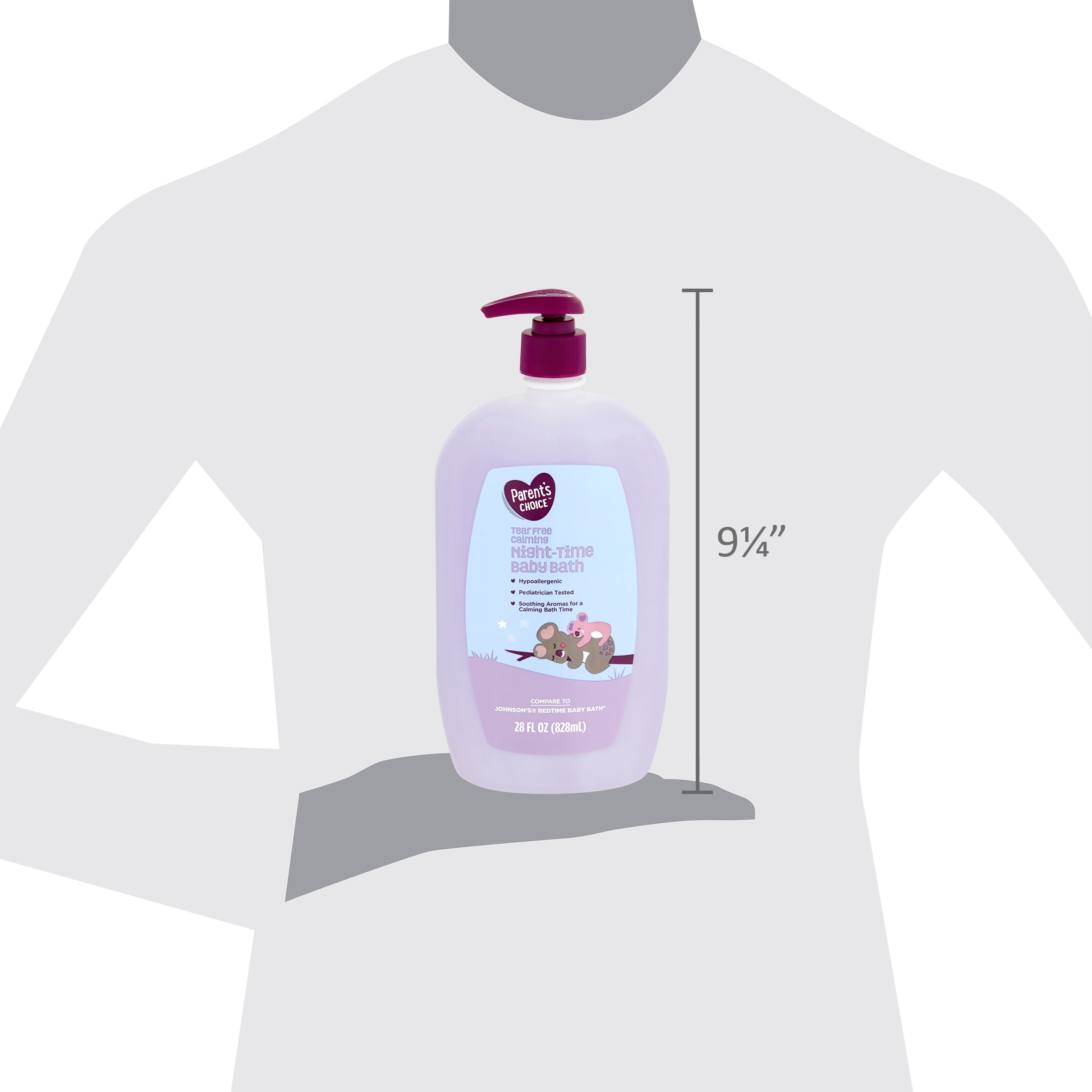 (2 pack) Parent's Choice Tear Free Calming Night-Time Baby Bath, 28 fl oz