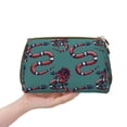 thumbnail image 4 of Picia Snake And Rose Print Leather Makeup Bag Make Up Bag Travel Toiletry Bag for Her Girlfriend Teacher Teen Girl Gifts, 4 of 8