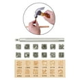 thumbnail image 4 of 12pcs Leather Craft Working Saddle Making DIY Tools Carving Metal Stamps Set Constellation, 4 of 9