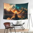 thumbnail image 2 of Meditating Zen Meditation Pattern Large Tapestry, Aesthetic Tapestries Wall Hanging for Bedroom Living Room College Dorm Decor, 90 x 60 inches, 2 of 7
