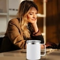 thumbnail image 4 of Coffee Mug with Handle,14oz Insulated Stainless Steel Coffee Travel Mug,Double Wall Vacuum Reusable Coffee Cup with Lid(White), 4 of 4