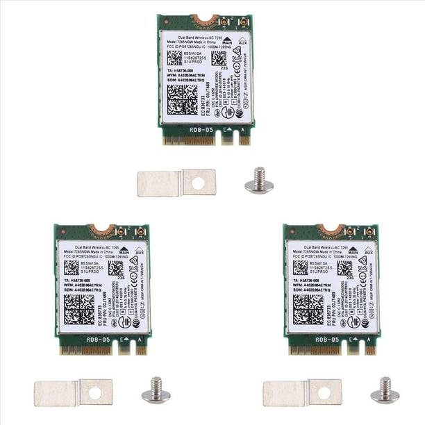 3X AC7265 7265NGW Tarjeta WiFi FRU00JT469 802.11AC NGFF BT4.0 para E550 E455 E555 Series