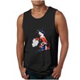 thumbnail image 1 of Tanques para Hombre para el Verano Solto Chaleco Impresión Deportivo Cuello Redondo, Casual, 1 of 3