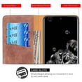 thumbnail image 2 of GSA Gentleman Folio Wallet Case for Samsung S20 Plus - Brown, 2 of 8