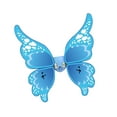 thumbnail image 2 of Alas de mariposa LED para niñas, alas de hada de imitación para escenarios de festivales de cumpleaños azul, 2 of 9