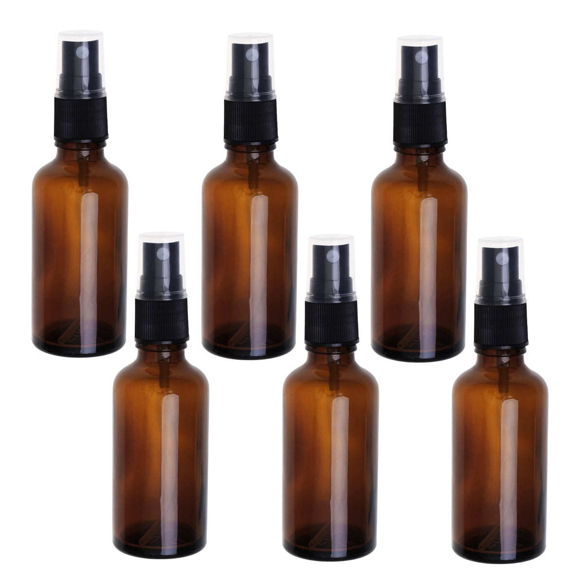 BEADCEST Essential Oil Sprayer Empty Glass Bottle Refill General Users Kitchen Use 6pcs