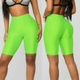thumbnail image 3 of AWXNJUX Leggins Fashion Womens Bike Yoga Elastic High Waist Shorts Leggings Sports Casual Pants Dressy Leggings for Women Womens Tights and Leggings Butt Lifting Leggings for Women(Green,L), 3 of 6