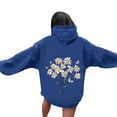 thumbnail image 2 of Sexlip Graphic Hoodies for Teen Girls Fall Fashion Preppy Letter Print Long Sleeve Pullover Sweatshirt with Pocket Blue M, 2 of 5