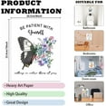 thumbnail image 2 of 1 Pc Butterfly Flower Mental Health Posters Be Patient with Yourself Therapy Office Decor Unframed Counseling Office Must Haves for Treatroom Medical Office 8x10 inch(20.5x25.4cm), 2 of 7