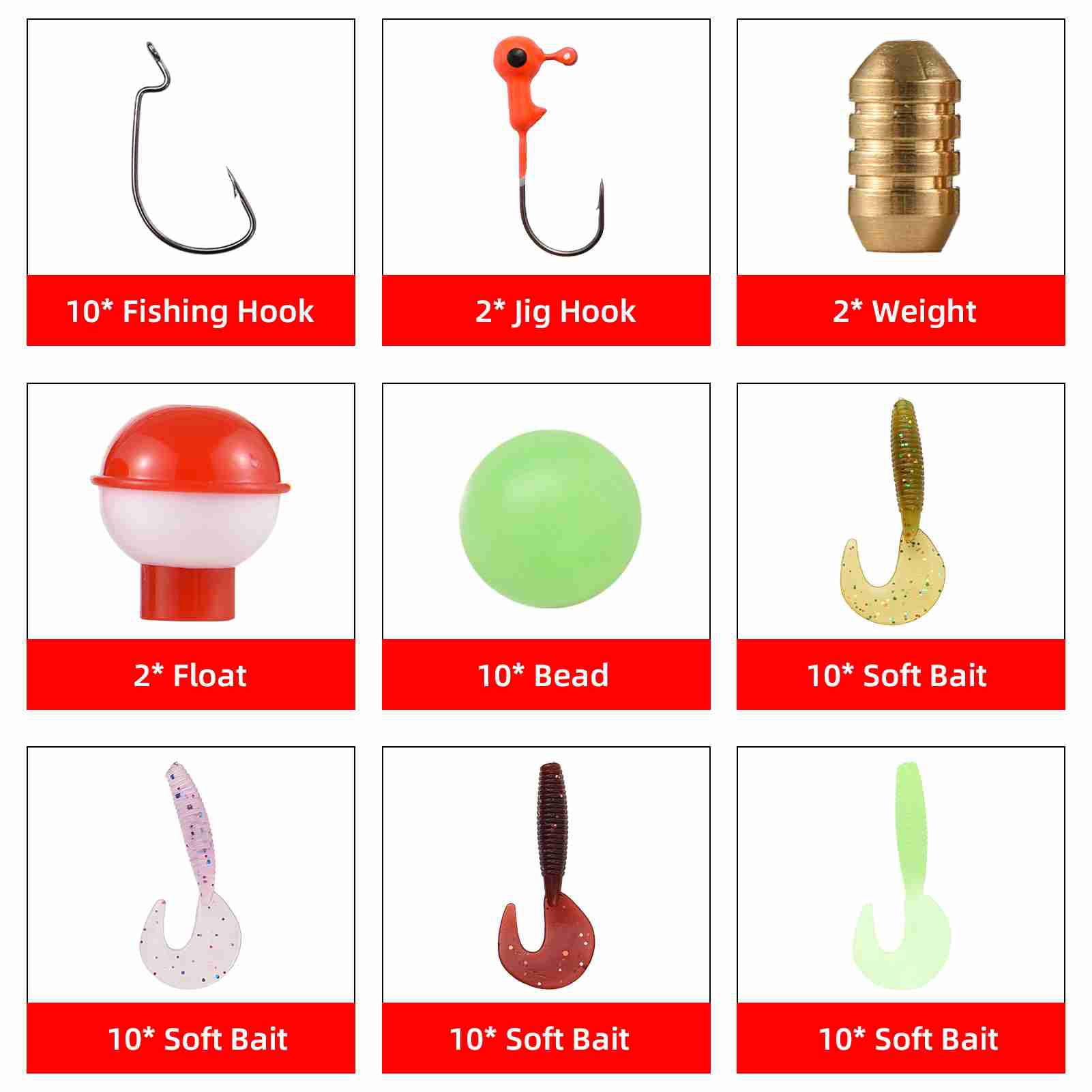 Rod Kids Fishing Pole Telescopic Fishing Rod And Reel Combo Kit With Fishing Lures Fishing Lines Fishing Hooks