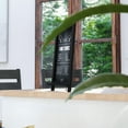thumbnail image 3 of Merrick Lane Set of 10 Wall Mount or Tabletop Magnetic Chalkboards with Folding Metal Legs in Black, 12" x 17", 3 of 12