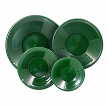 4 Piece ASR Outdoor Green Gold Mining Pans Gold Prospecting 2 Riffles