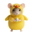 thumbnail image 1 of Mice Needle Felting Starter Kit, Felt Hanging Wool Easter Mouse Figurine, Wool Felt Mouse Craft Kit for Easter Basket Filler Spring Home Kitchen Room Window Party, 1 of 7