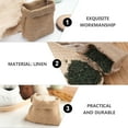thumbnail image 4 of Oraceous 2pcs Premium Small Gunny Bags Creative Linen Bags Simple Linen Storage Bags, 4 of 10