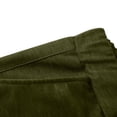 thumbnail image 3 of Juslio Women Button Straight Faux Jeans High Waist Pocket Casual Army Green Jeans, 3 of 9
