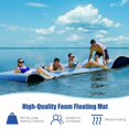 thumbnail image 3 of 3-Layer Water Floating Mat Foam Pad for Lake, 9x6FT Tear-Resistant Relaxing Foam Raft Lily Pad for Pool River Ocean Outdoor Water Activities, Blue, 3 of 9