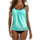 thumbnail image 1 of Traje de baño para mujer Camiseta sin mangas Traje de baño de dos piezas con pantalones cortos Traje de baño conservador OAVQHLG3B Store  lin121212, 1 of 4