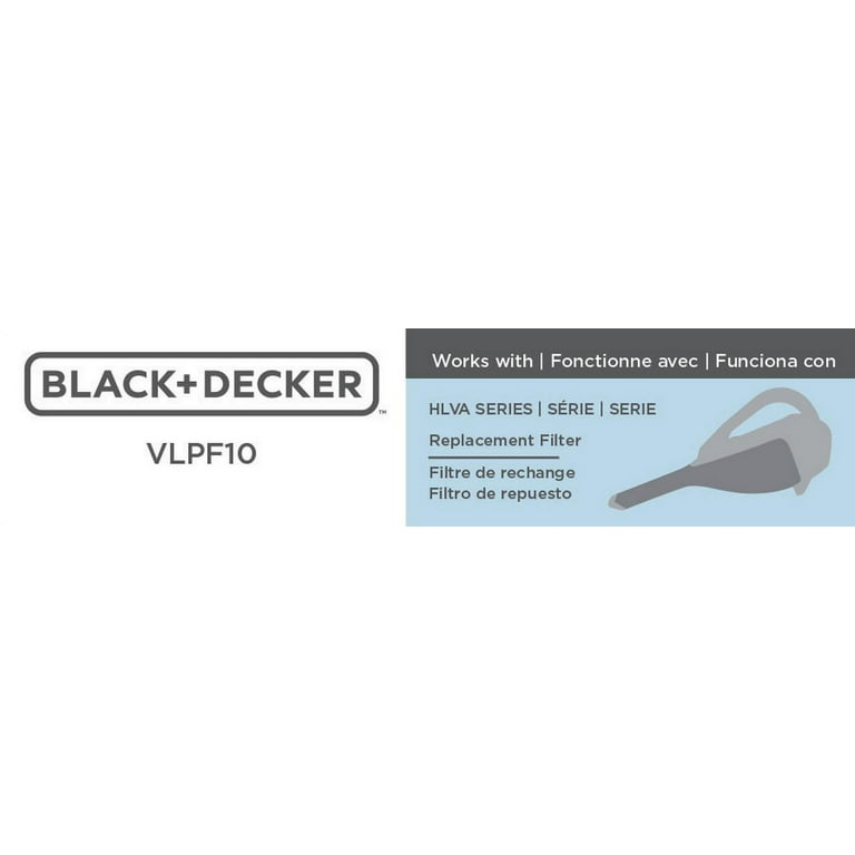 Black & Decker VF96 DustBuster Replacement Filter for Model CHV9608 Hand Vac  - Trademark Retail