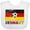 AA-White, variant on Inktastic German Soccer Boys or Girls Baby Bib
